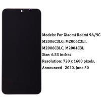 6.53 cali ekran dla Xiaomi Redmi 9A 9C wyświetlacz LCD ekran dotykowy Digitizer dla Redmi 9 LCD wymiana części telefonu montaż 5